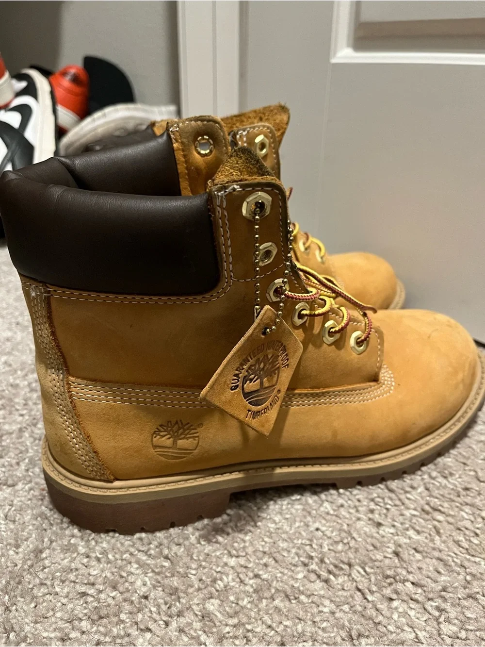 Timberland Men’s Premium Wheat/Tan Work Boots